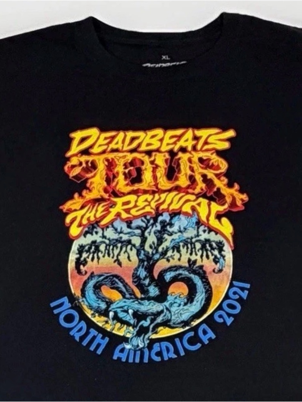 Zeds Dead Deadbeats The Revival Tour Shirt Black XL
